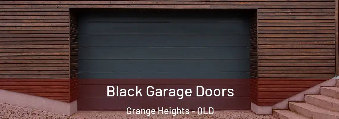  Black Garage Doors Grange Heights - QLD
