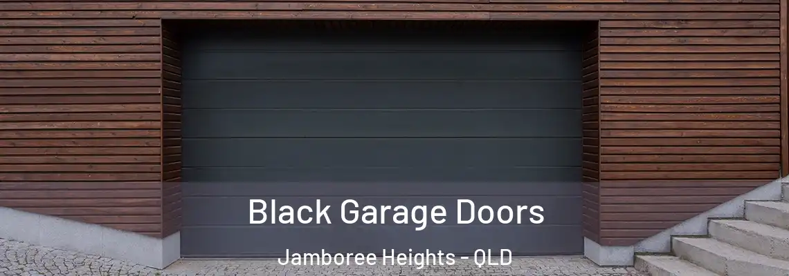  Black Garage Doors Jamboree Heights - QLD