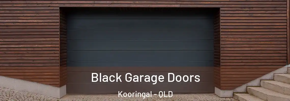  Black Garage Doors Kooringal - QLD