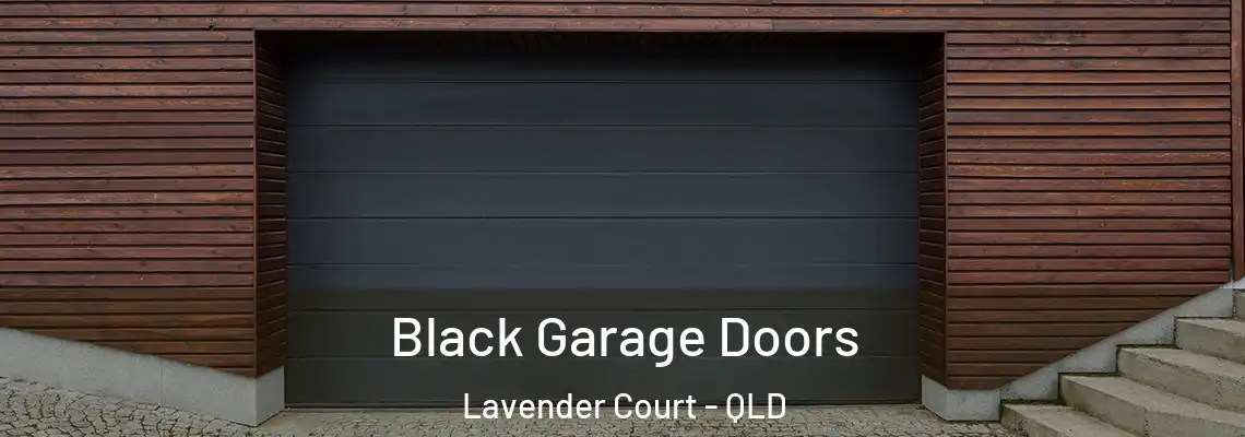 Black Garage Doors Lavender Court - QLD