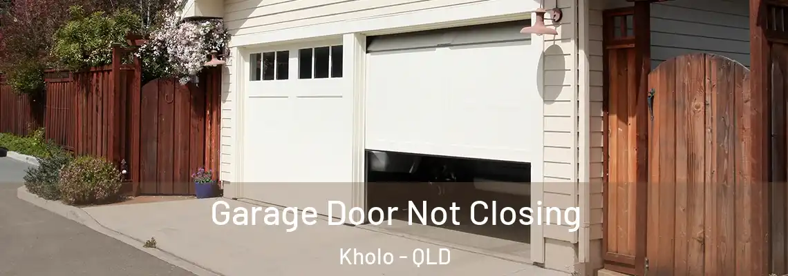 Garage Door Not Closing Kholo - QLD