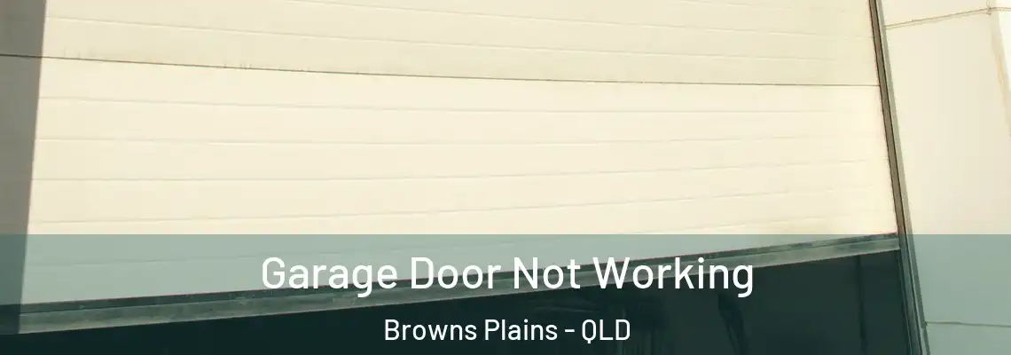 Garage Door Not Working Browns Plains - QLD