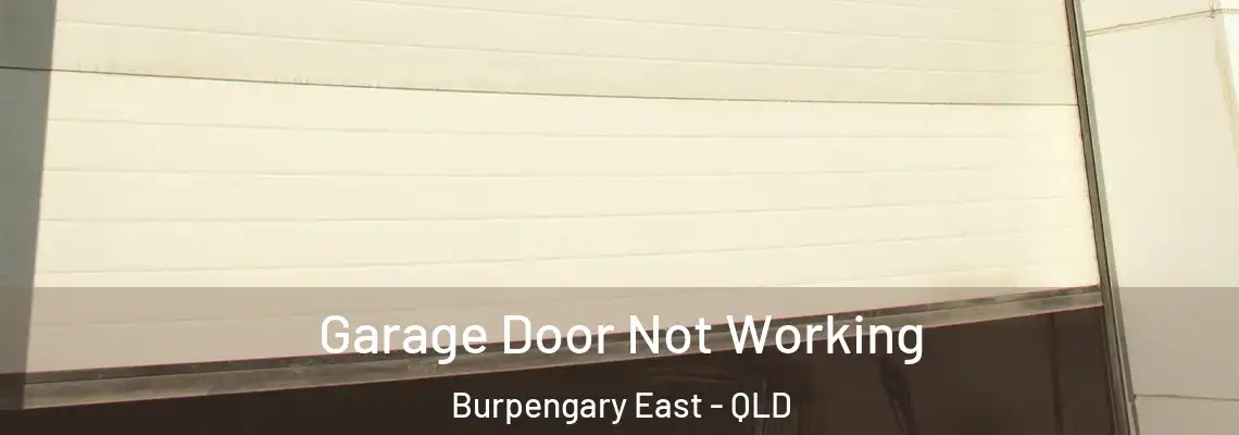 Garage Door Not Working Burpengary East - QLD