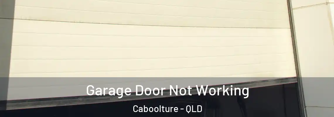 Garage Door Not Working Caboolture - QLD
