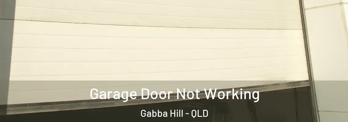  Garage Door Not Working Gabba Hill - QLD