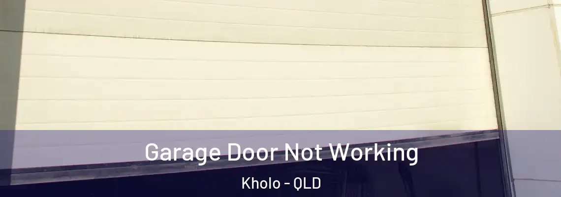  Garage Door Not Working Kholo - QLD
