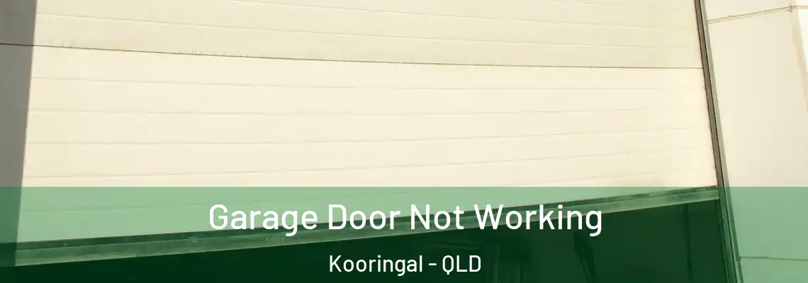  Garage Door Not Working Kooringal - QLD