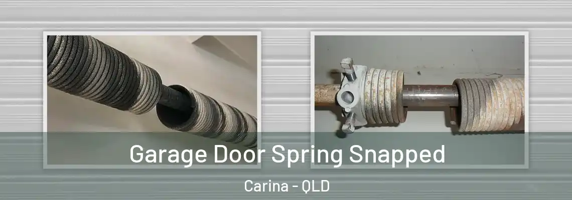  Garage Door Spring Snapped Carina - QLD
