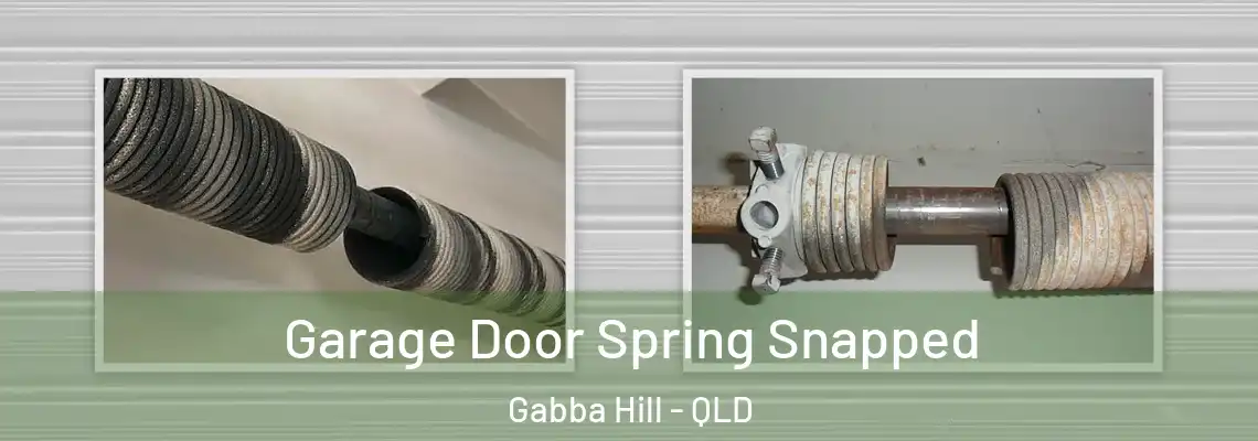 Garage Door Spring Snapped Gabba Hill - QLD