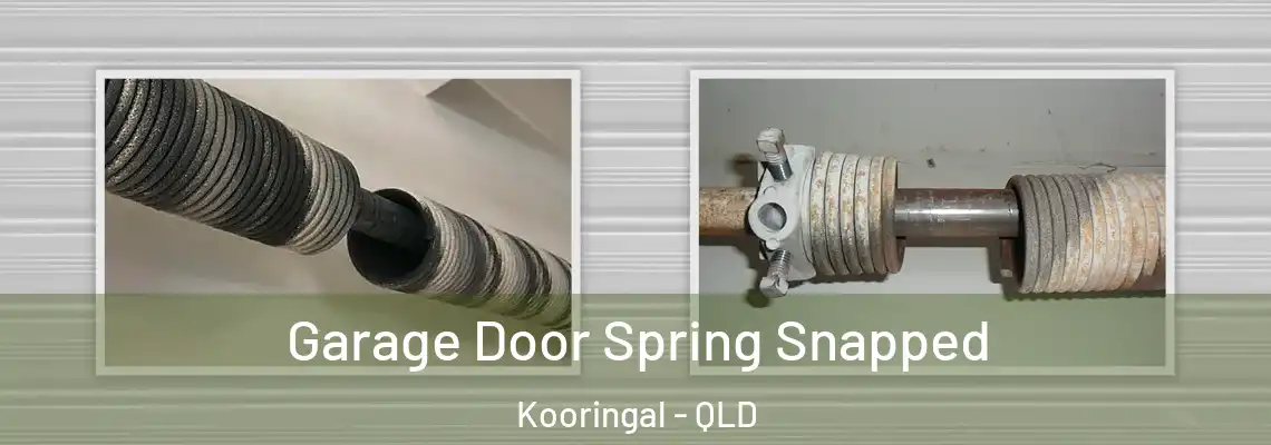  Garage Door Spring Snapped Kooringal - QLD