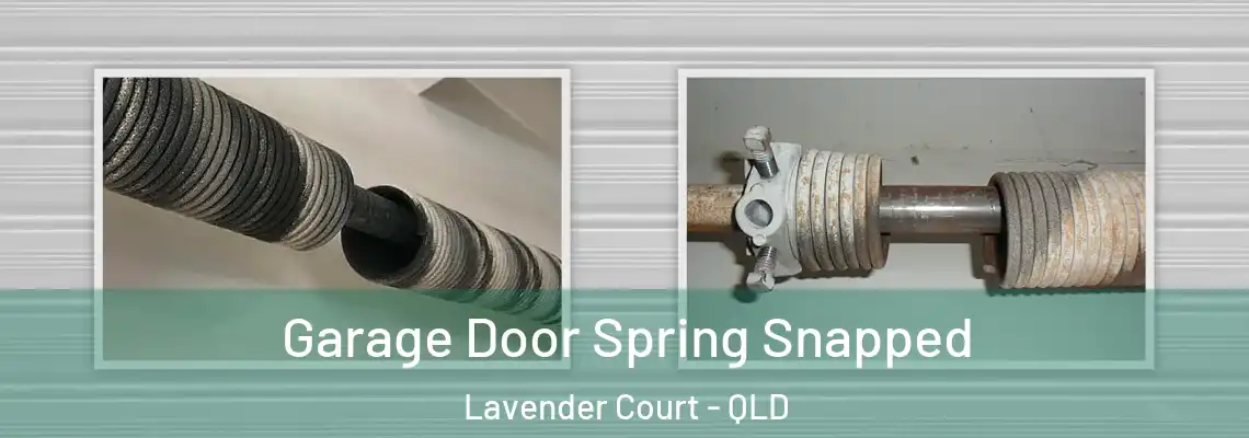  Garage Door Spring Snapped Lavender Court - QLD