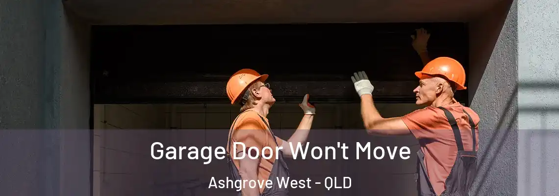  Garage Door Won't Move Ashgrove West - QLD
